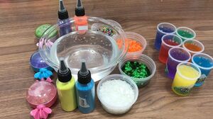 Mixing Random Things Into Clear Slime - Most Satisfying Slime Videos 3 ! Tep Slime