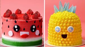 Best Watermelon Cake Ideas | How to Make Easy Fruitcake | Amazing Cake Decorating Tutorials