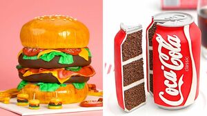 Hamburger Cake Tutorials | 10 Absolutely Beautiful Cake Decorating Ideas | So Tasty Cake Recipes