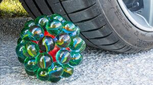 Experiments Car vs Marble Ball vs Orbeez vs Watermelon | Crushing Crunchy & Soft Things by Car