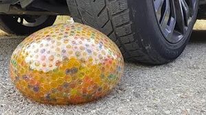 Crushing Crunchy & Soft Things by Car! EXPERIMENT CAR vs ORBEEZ WATER BALLOON