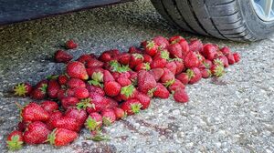 Crushing Crunchy & Soft Things by Car! EXPERIMENT CAR vs STRAWBERRY
