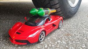 Crushing Crunchy & Soft Things by Car! EXPERIMENT CAR VS Red Ferrari