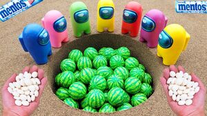 Different Toy Bouncy Ball Experiment Cola Cola, Fanta, Mirinda, Pepsi, Sprite Watermelon and Mentos