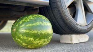 Experiment Car vs WaterMelon Juice | Crushing Crunchy & Soft Things by Car |