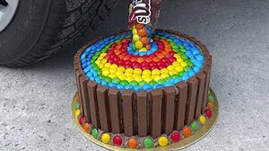 Experiment Car vs M&M Cake, Coca Cola Orbeez, Floral Foam _ Crushing Crunchy & Soft Things by Car!
