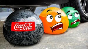 Experiment Car vs Giant Coca Cola Mentos , Big Chupa Chups || Crushing Crunchy & Soft Things by Car