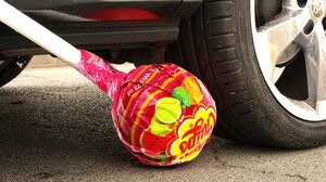 Experiment Car vs Giant Coca Cola, Big Chupa Chups || Crushing Crunchy & Soft Things by Car x