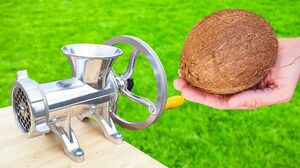 Experiment: Meat Grinder vs Coconut