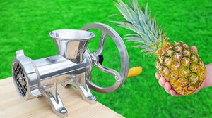 Experiment: Meat Grinder vs Pineapple
