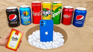 iPhone 12 vs Pepsi Max, Cola, Rubicon, Dr Pepper, Other Sodas vs Mentos