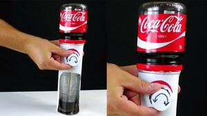 DIY Machine for Coca Cola through a tube of toothpaste!