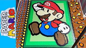 Paper Mario (IN 40,006 DOMINOES!)