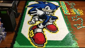 Sonic the Hedgehog (In 56,653 Dominoes!)