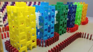 Domino Rally 22! (Colorful Domino Towers)