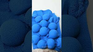 VERY SATISFYING AND RELAXING KINETIC SAND ASMR ⚡ BLUE