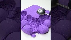 VERY SATISFYING AND RELAXING KINETIC SAND ASMR ⚡ PURPLE