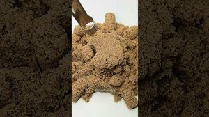VERY SATISFYING AND RELAXING KINETIC SAND ASMR ⚡ BROWN
