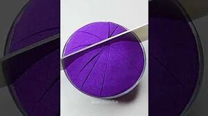 VERY SATISFYING AND RELAXING KINETIC SAND ASMR ⚡ CUTTING PURPLE