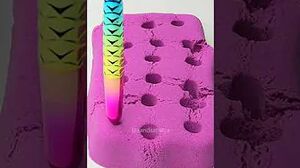 VERY RELAXING ASMR PINK & GREEN I KINETIC SAND