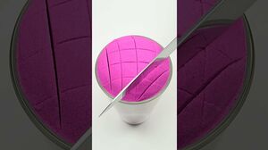 VERY SATISFYING RELAXING ASMR PINK AND PURPLE I KINETIC SAND