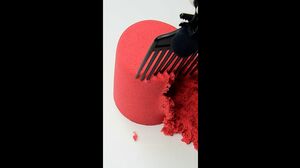 VERY SATISFYING AND RELAXING KINETIC SAND ASMR ⚡ RED