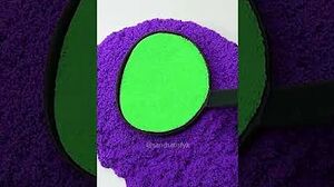 VERY RELAXING ASMR PURPLE AND GREEN I KINETIC SAND