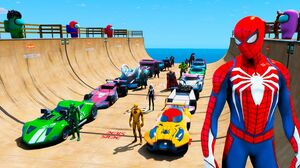 Hot Wheels e Homem Aranha, Сarros Personalizados, Among Us com outros Heróis no Jogo GTA 5 e MODS
