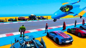 CARROS Hot Wheels com Homem Aranha e Heróis! Desafio na DropRamp GTA MODS