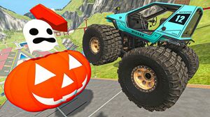 HALLOWEEN Pumpkin Crashes BeamNG Drive Cars - Random Vehicles Jumps & Destruction Compilation