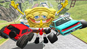 Dangerous Jumps Over Вodderer Bob - BEAMNG DRIVE New Cars Mods Crashes Compilation
