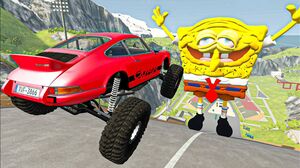High Speed Freaky Jumps #99 BeamNG Drive Cars Crazy Jumps and Crashes Over Вodderer Bob
