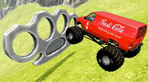 BeamNG Drive Game - Bigfoot 15 Car Crash | Cool Monster Truck Jumps and Crashes Compilation
