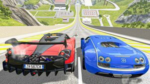 Big Ramp Jumps with Expensive Cars #2 BeamNG Drive Vehicles Total Destruction | Good Cat