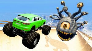 BeamNG Drive Game - HUGE JUMP BIG AIR CRASHES | Random Cars Satisfying Crashes & Fails Compilation