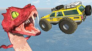 High Speed Rump Jumps Over Snakes And Lizards - BeamNG Drive Fun Madness | Cars Crashes Compilation