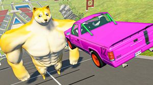 Crazy Cars Jumping Over Big Doge Meme – BeamNG Drive Cars Crashes & Fails Compilation | Good Cat