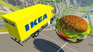 Beamng Drive - High Speed Car Jumps Over Tasty Whopper | Cars Crashes & Fails Compilation