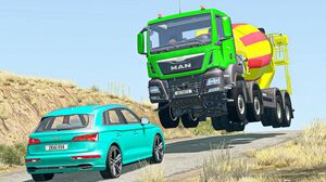 High Speed Traffic Crashes #14 - BeamNG Drive Crashes & Fails Compilation | Good Cat