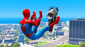 GTA 5 Spiderman Epic Jumps #17 ( Spider-Man Stunts & Fails )