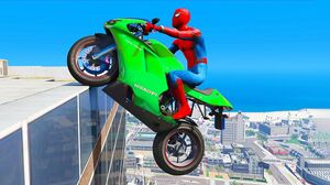 GTA 5 Spiderman Epic Jumps #14 ( Spider-Man Stunts & Fails )