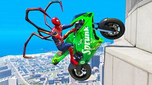 GTA 5 Spiderman Epic Jumps #15 ( Spider-Man Stunts & Fails )