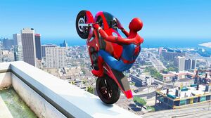 GTA 5 Spiderman Epic Jumps #7 ( Spider-Man Stunts & Fails )