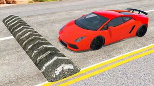 Cars vs Massive Speed Bumps - BeamNG.Drive ( ProGamingStudio )