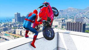 GTA 5 Spiderman Epic Jumps #5 ( Spider-Man Stunts & Fails )