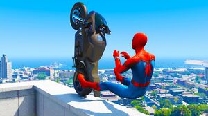 GTA 5 Spiderman Epic Jumps #2 ( Spider-Man Stunts & Fails )