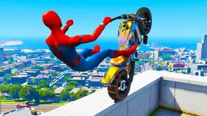GTA 5 Spiderman Epic Jumps - ( Spider-Man Stunts & Fails )