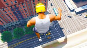 GTA 5 Jumping off Highest Buildings #12 - GTA 5 Funny Moments & Fails