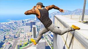 GTA 5: Jumping off Highest Buildings - GTA V Funny Moments #5