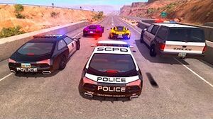 Crazy Police Chase Compilation #2 (BeamNG Drive Crashes)